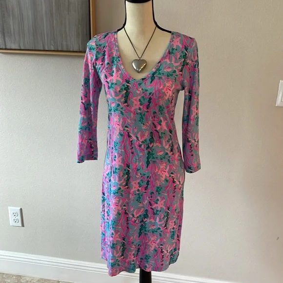 Lily Pulitzer Tessa Dress Multi Seaweed  Sz XS - Picture 2 of 5